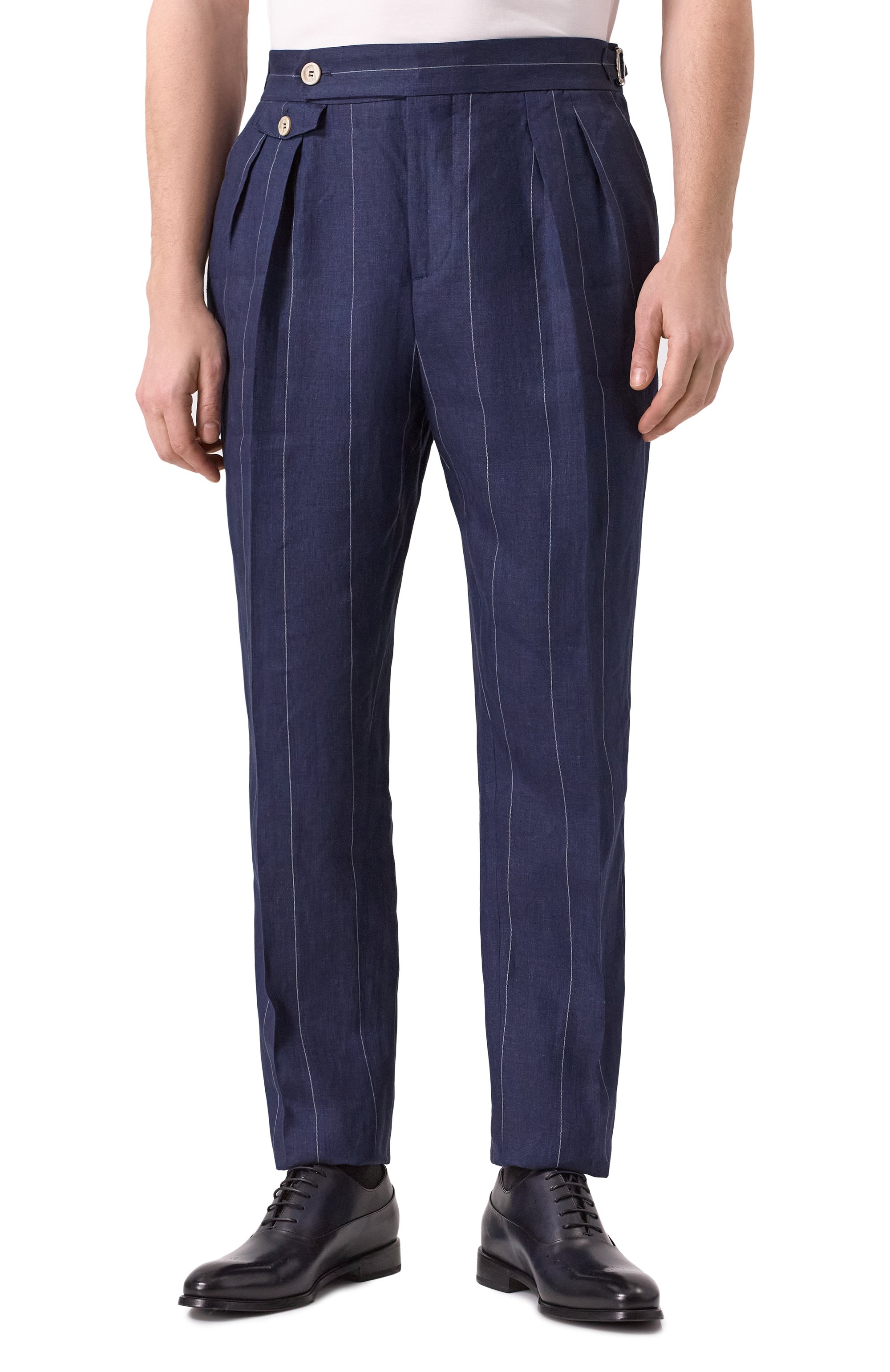 Льняной костюм BRUNELLO CUCINELLI темно-синего цвета по цене 541000 руб., арт. MB400LDPM, фото 6 Льняной костюм BRUNELLO CUCINELLI, арт. MB400LDPM, фото 6