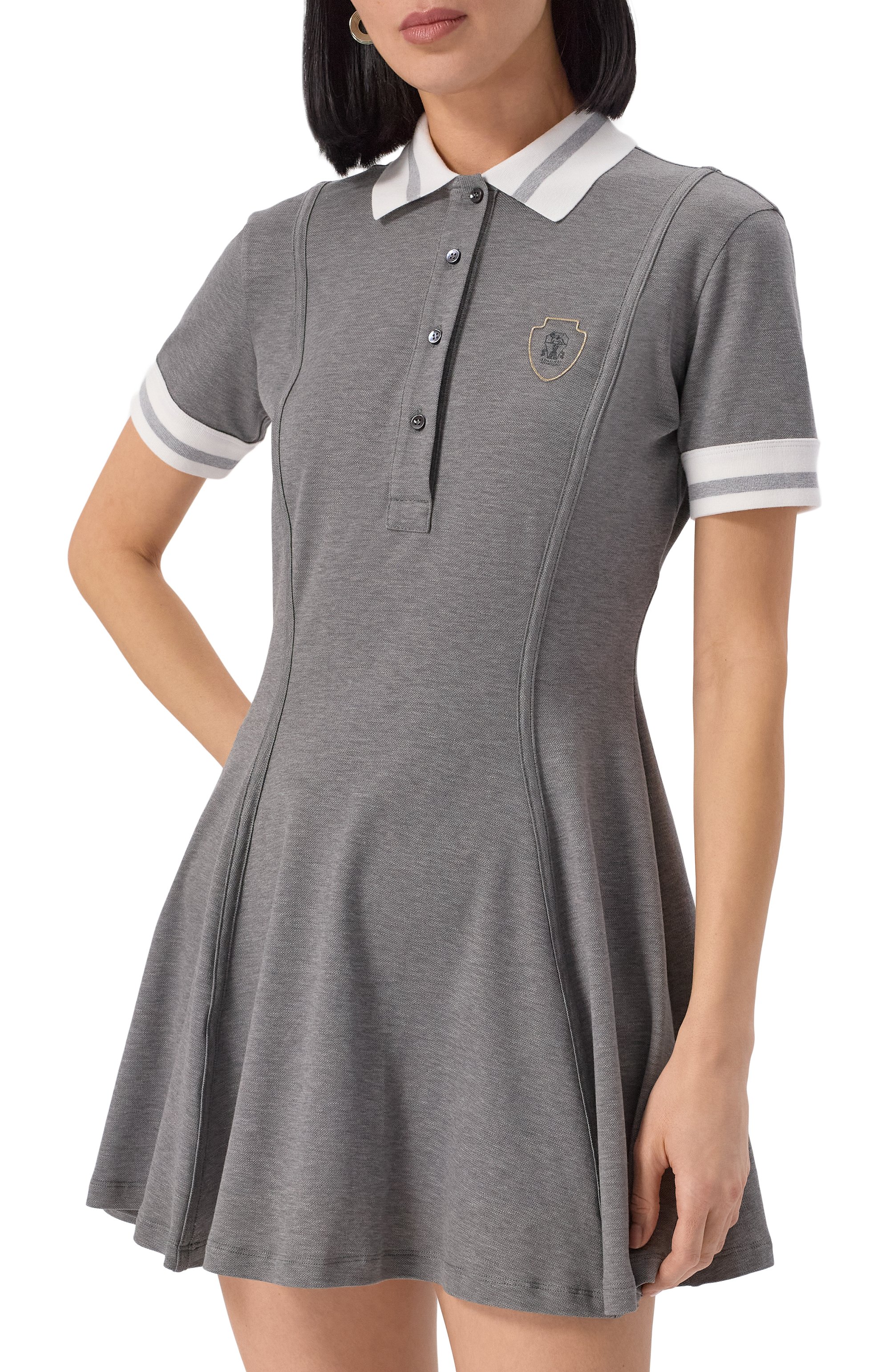 Хлопковое платье BRUNELLO CUCINELLI, арт. ML944A5325, фото 3