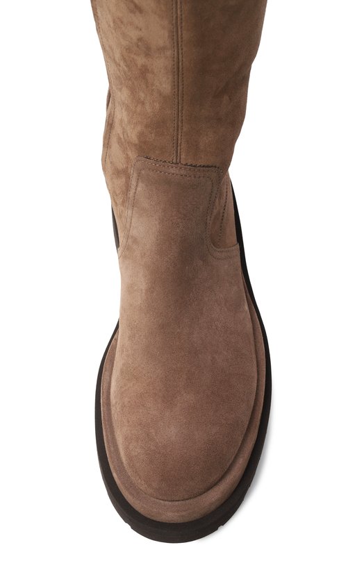 Замшевые ботфорты Brunello Cucinelli MZSFG3116 Коричневый  MZSFG3116 Фото 6