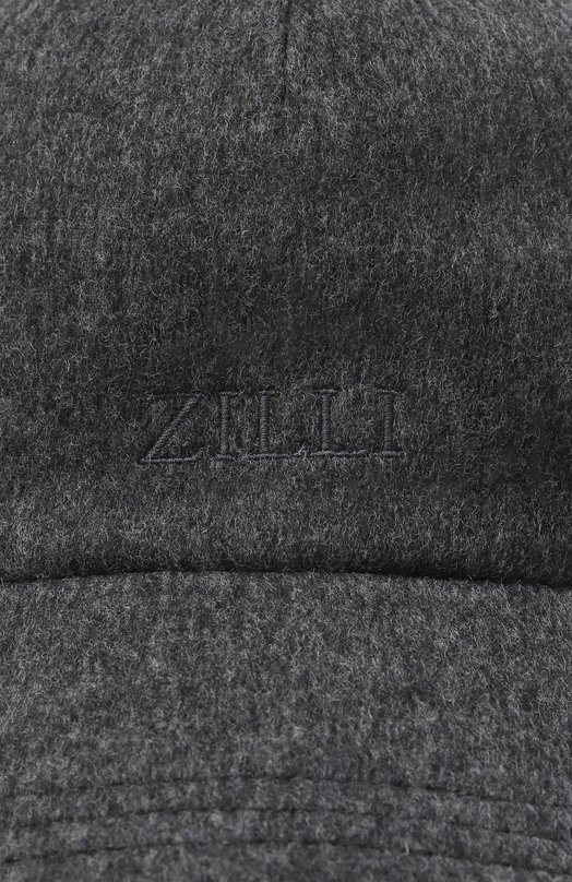 Бейсболка из шерсти и шелка Zilli CAP002M0240VZL000 Серый  CAP002M0240VZL000 Фото 3