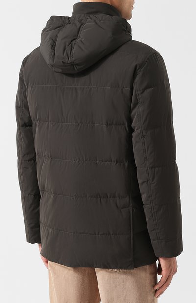 Пуховая куртка на молнии с капюшоном BRUNELLO CUCINELLI, арт. MM4931395, фото 4