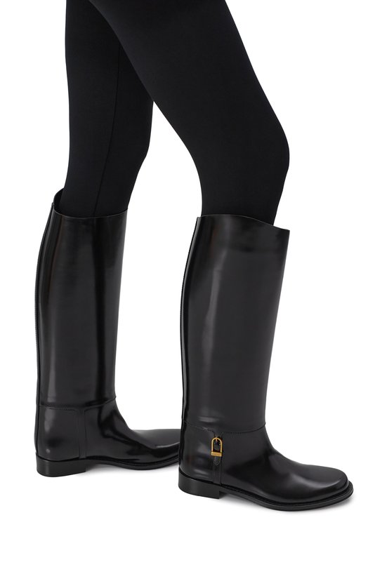 Кожаные сапоги Julia Saint Laurent 850101/AAFUQ Чёрный  850101/AAFUQ Фото 2