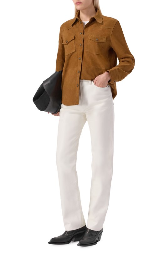 Замшевая рубашка Zadig and Voltaire RWSH01033 Коричневый  RWSH01033 Фото 2