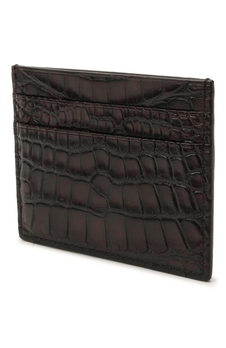 Футляр для кредитных карт из кожи аллигатора ZEGNA, арт. E1139E-LHALS/AMIS, фото 1