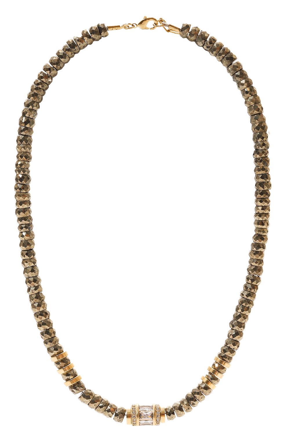Колье HANKA_IN бронзового цвета по цене 42450 руб., арт. EL0N-CH-PYR-CZ-1M, фото 1 Колье HANKA_IN, арт. EL0N-CH-PYR-CZ-1M, фото 1