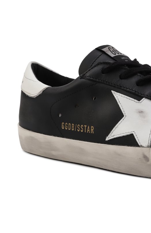 Кожаные кеды Superstar Golden Goose Deluxe Brand GMF00101.F000321 Чёрный  GMF00101.F000321 Фото 7