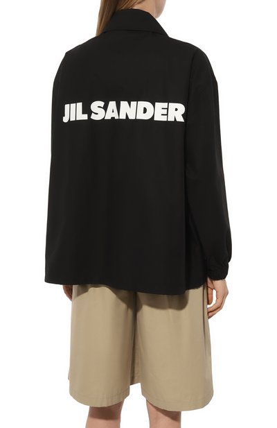Хлопковая куртка JIL SANDER черного цвета по цене 161500 руб., арт. J04AM0001-J45063, фото 4 Хлопковая куртка JIL SANDER, арт. J04AM0001-J45063, фото 4