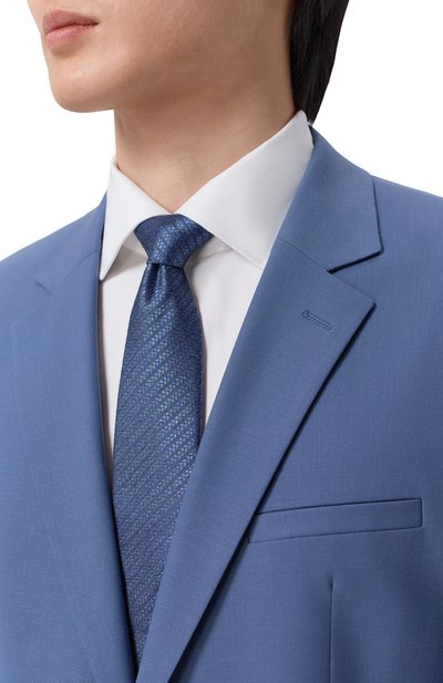 Шелковый галстук CANALI синего цвета по цене 21450 руб., арт. 18/HJ04516, фото 2 Шелковый галстук CANALI, арт. 18/HJ04516, фото 2