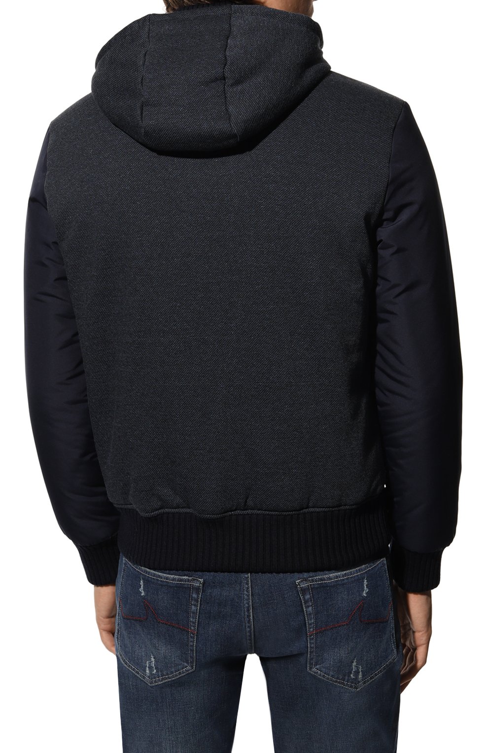 Утепленный бомбер CAPOBIANCO синего цвета по цене 106500 руб., арт. 13M351.JCNY., фото 4 Утепленный бомбер CAPOBIANCO, арт. 13M351.JCNY., фото 4