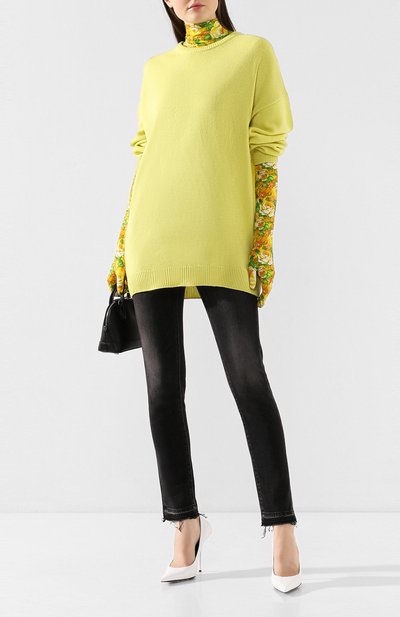 Кашемировый свитер BALENCIAGA желтого цвета по цене 86450 руб., арт. 595116/T4099, фото 2 Кашемировый свитер BALENCIAGA, арт. 595116/T4099, фото 2