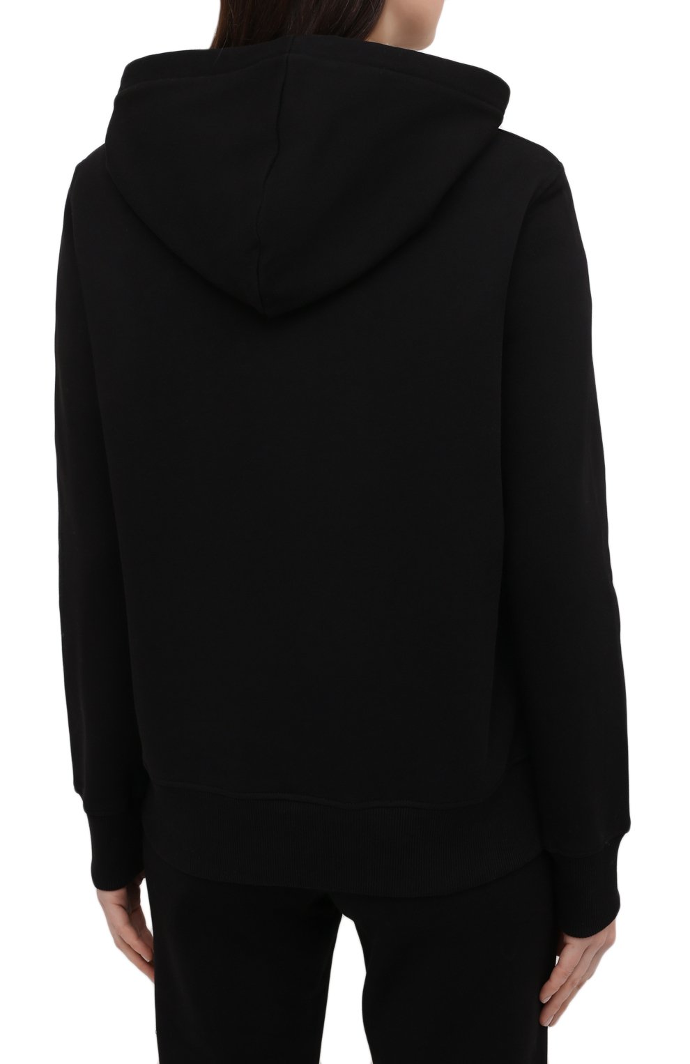 Хлопковое худи VERSACE JEANS COUTURE черного цвета по цене 29950 руб., арт. B6HWA7TP-WDP308 L0G0 F0IL/30318, фото 4 Хлопковое худи VERSACE JEANS COUTURE, арт. B6HWA7TP-WDP308 L0G0 F0IL/30318, фото 4