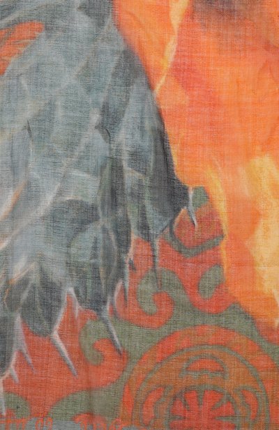 Кашемировая шаль маки GOURJI разноцветного цвета по цене 44960 руб., арт. T22MAK8S, фото 4 Кашемировая шаль маки GOURJI, арт. T22MAK8S, фото 4