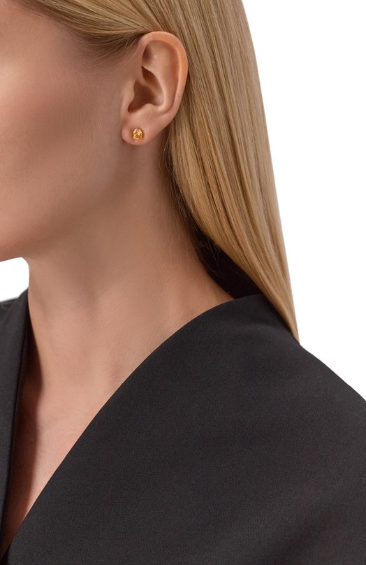 Серьги-пусеты Baby Cartoon с цитрином Moonka cr-bb-er-cit Жёлтый  cr-bb-er-cit Фото 2