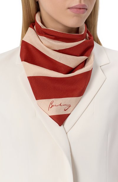 Хлопковый платок BURBERRY, арт. 8101580, фото 2