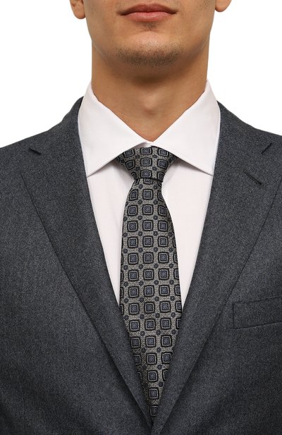 Шелковый галстук BRUNELLO CUCINELLI, арт. MV8940018, фото 2