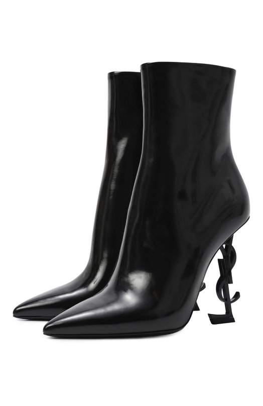 Кожаные ботильоны Opyum 110 Saint Laurent 693133/AACGC Чёрный 693133/AACGC