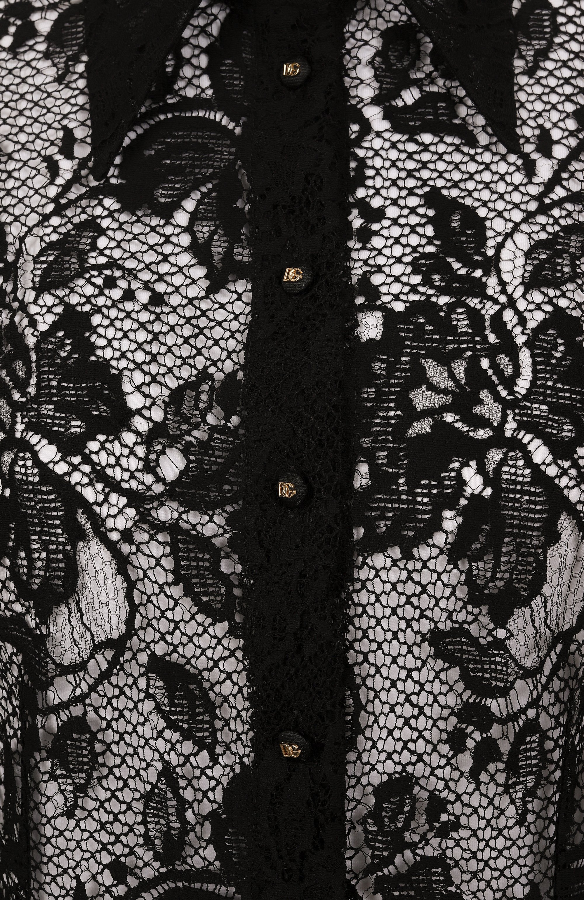 Хлопковая блузка DOLCE & GABBANA, арт. F5P70T/ILMBI, фото 6