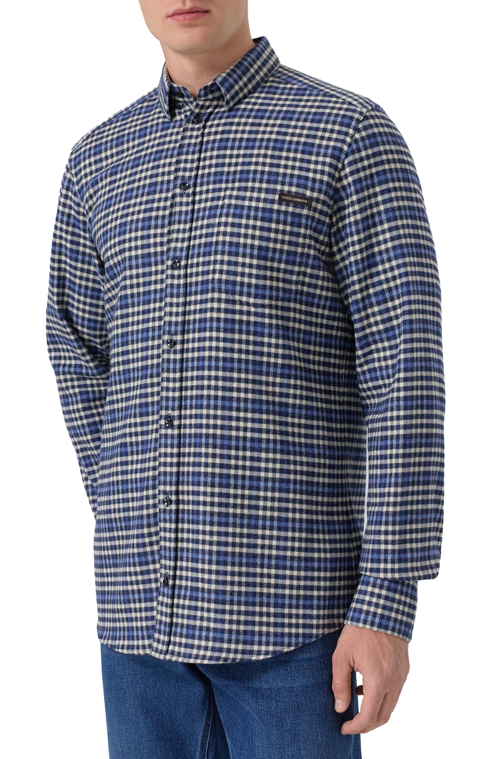 Хлопковая рубашка DOLCE & GABBANA, арт. G5JZ9T/FQ5MZ, фото 3