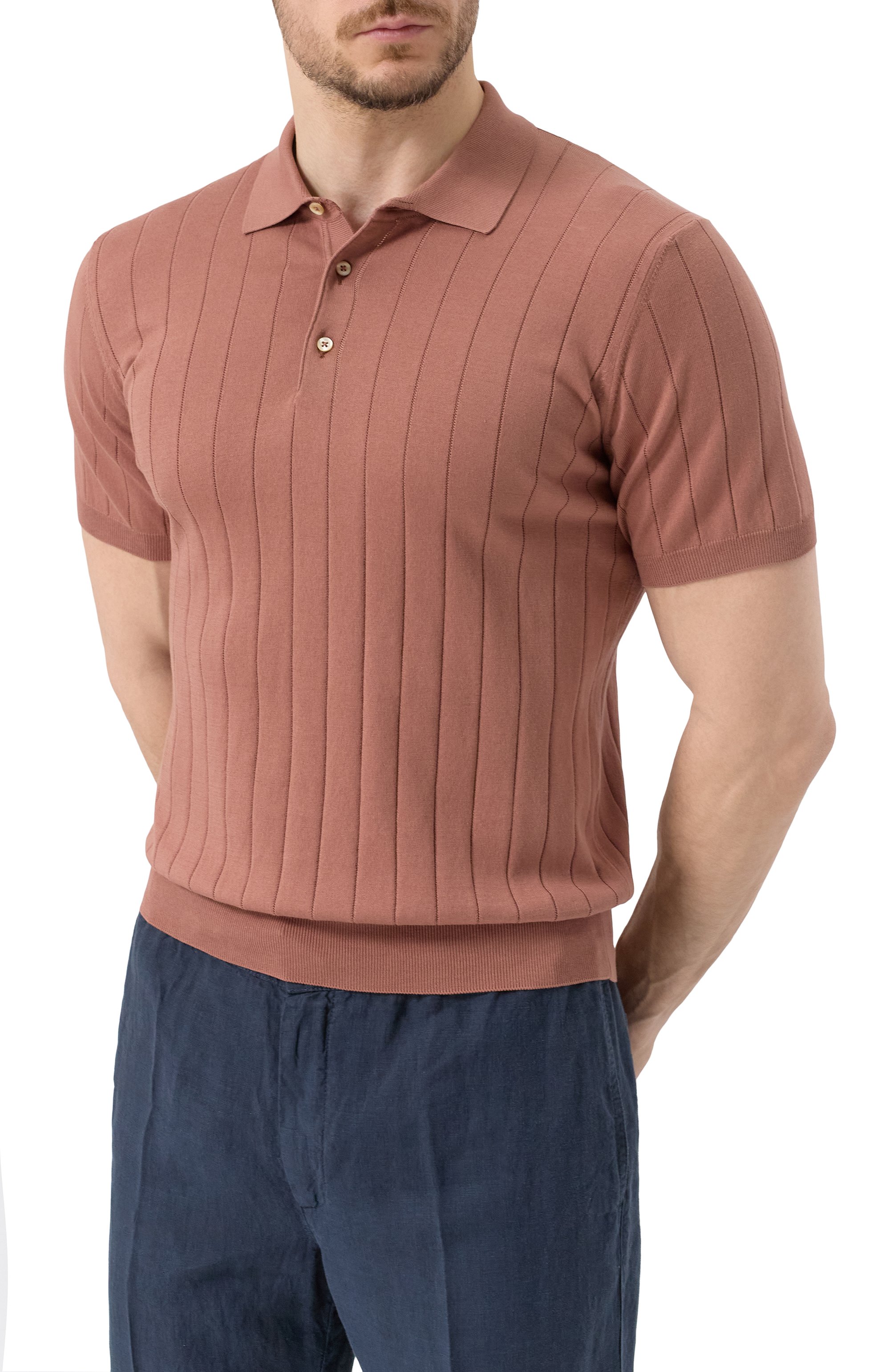 Хлопковое поло CORNELIANI, арт. 25M512-2525153, фото 3