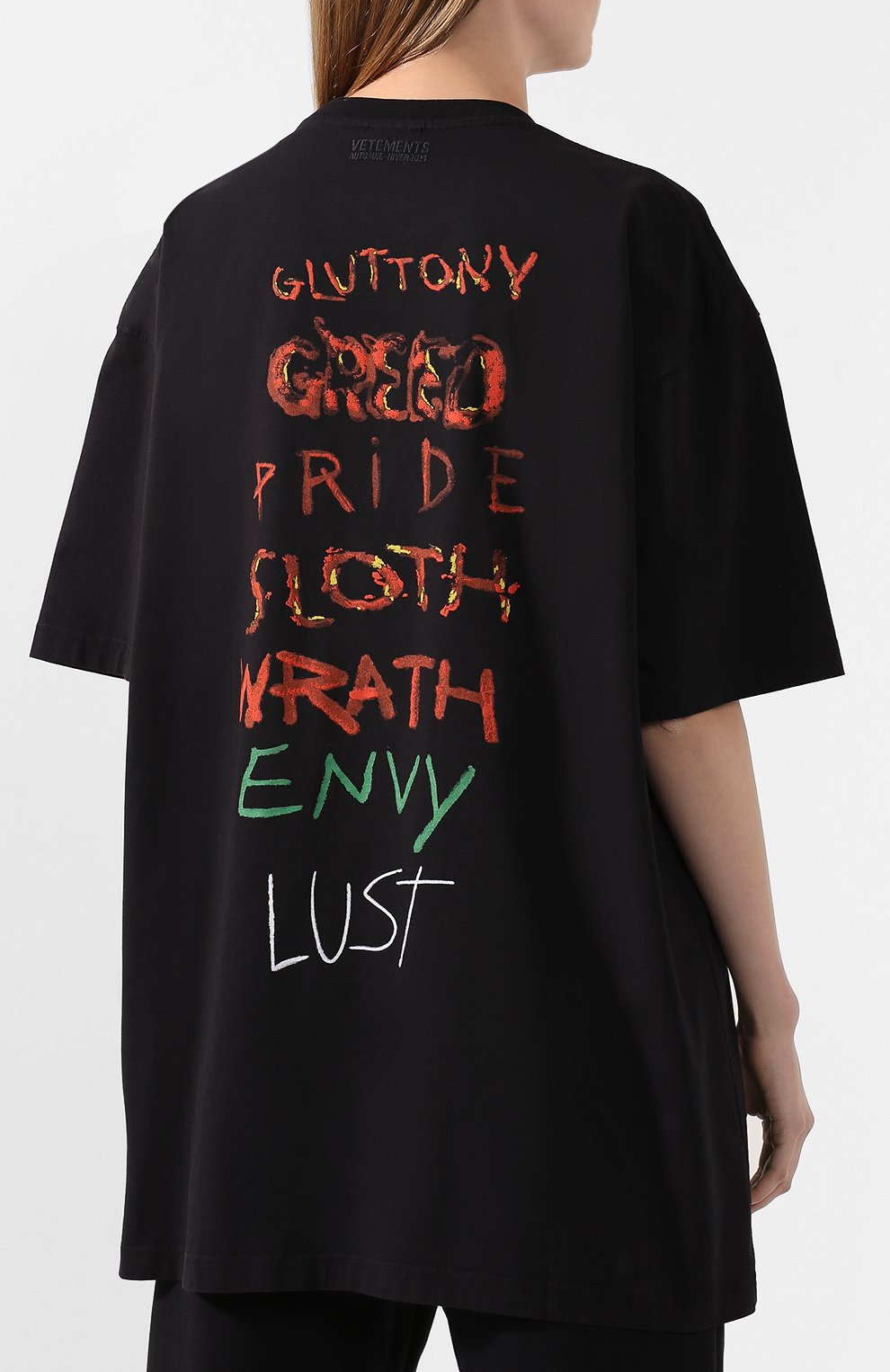 Хлопковая футболка VETEMENTS, арт. UAH21TR518 1600/W, фото 4
