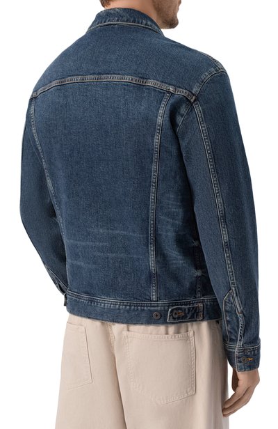 Джинсовая куртка EMPORIO ARMANI синего цвета по цене 61350 руб., арт. EM006496/AF27566, фото 4 Джинсовая куртка EMPORIO ARMANI, арт. EM006496/AF27566, фото 4