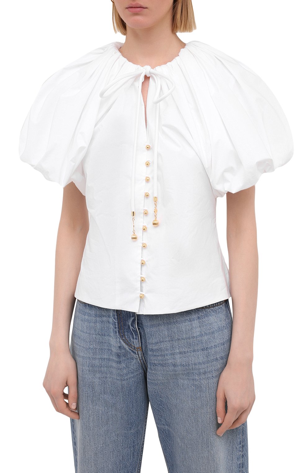 Хлопковая блузка LANVIN, арт. RW-T00010-4408-E21, фото 3