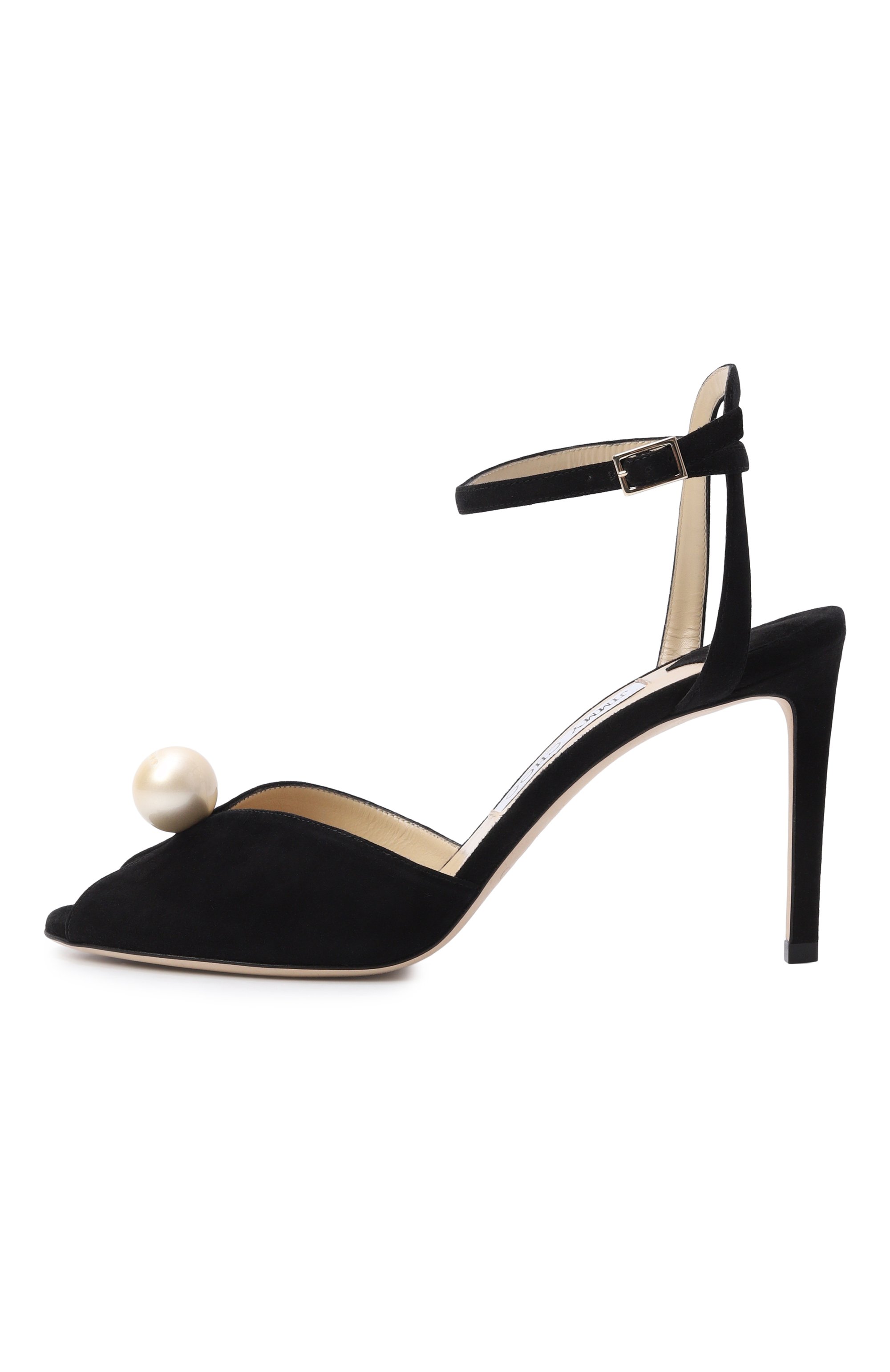 Замшевые босоножки sacora 85 JIMMY CHOO, арт. SAC0RA 85/A0B, фото 4