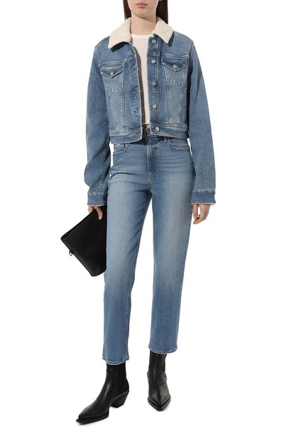 Хлопковый лонгслив SLVRLAKE, арт. TLBY100PNATW/L0NG SLEEVE BABY TEE NATURAL WHITE, фото 2