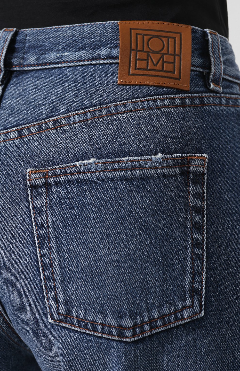Джинсы с потертостями TOTEME, арт. 0RIGINAL RIPPED DENIM 32 195-232-740, фото 5