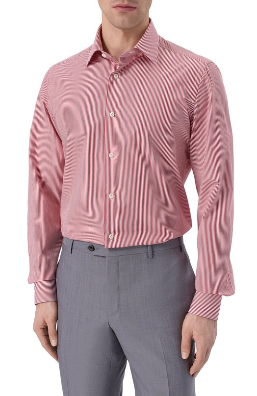 Хлопковая сорочка Giampaolo 608/TS39332 Красный  608/TS39332 Фото 3