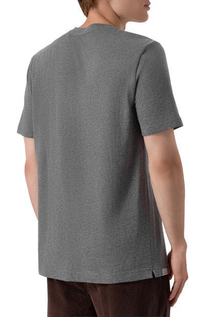 Футболка из хлопка и кашемира CAPOBIANCO, арт. 19M660.WS00., фото 4