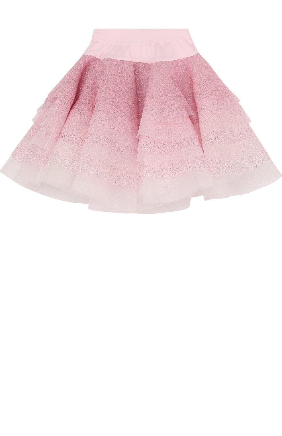 Многослойная юбка с глиттером и стразами на поясе MONNALISA, арт. 771700, фото 2