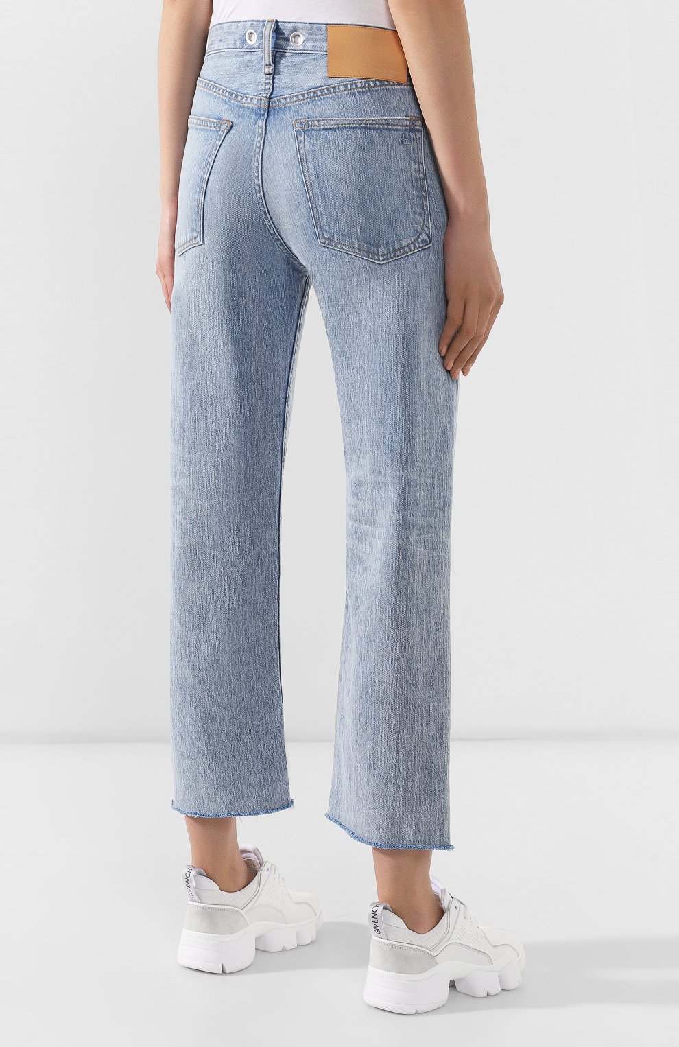 Джинсы RAG AND BONE голубого цвета по цене 31300 руб., арт. W2645I449IYB, фото 4 Джинсы RAG AND BONE, арт. W2645I449IYB, фото 4