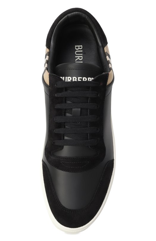 Комбинированные кеды Burberry 8070818 Чёрный  8070818 Фото 6