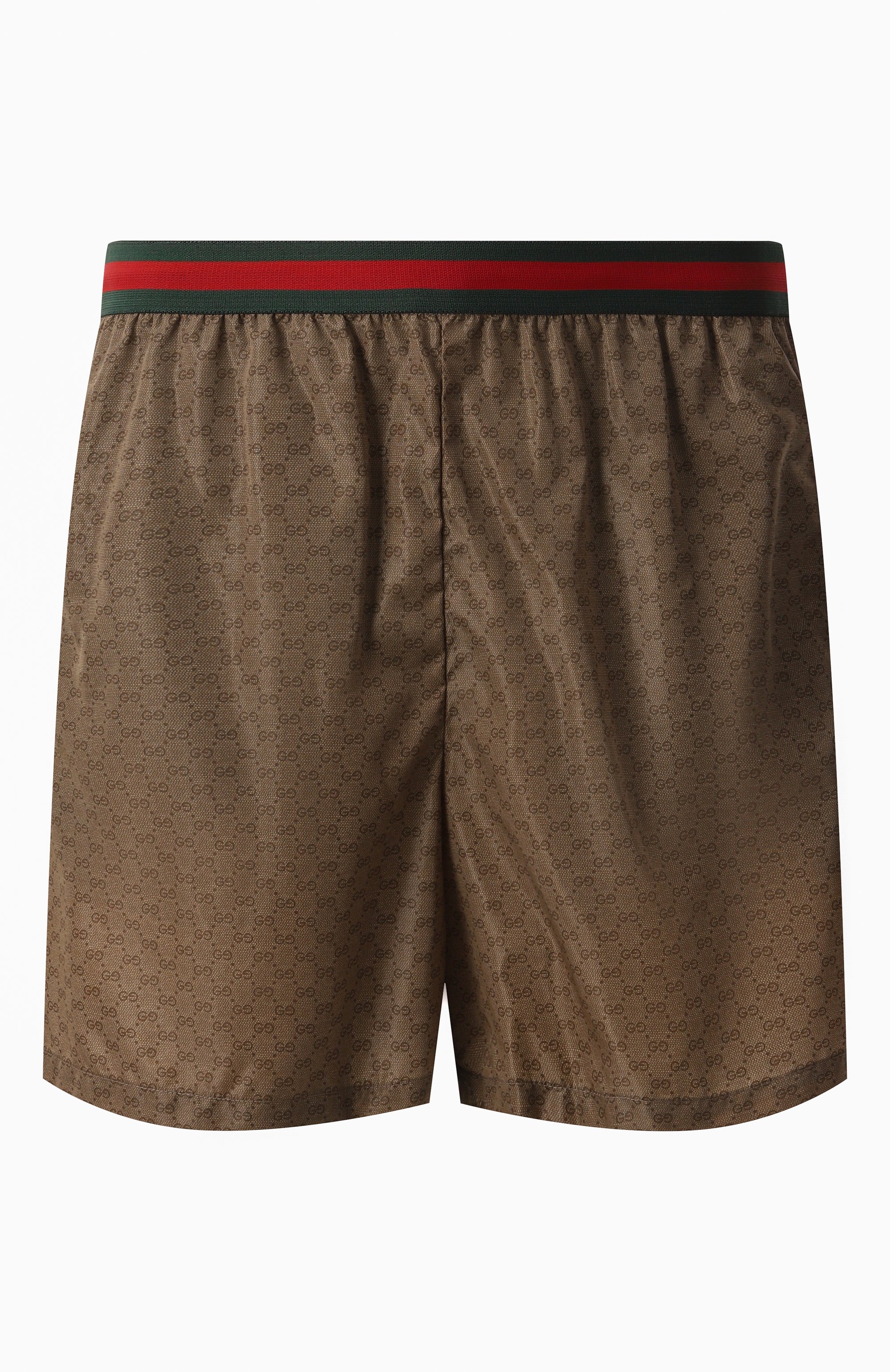 Плавки-шорты GUCCI коричневого цвета по цене 75150 руб., арт. 699086/XHAFY, фото 1 Плавки-шорты GUCCI, арт. 699086/XHAFY, фото 1