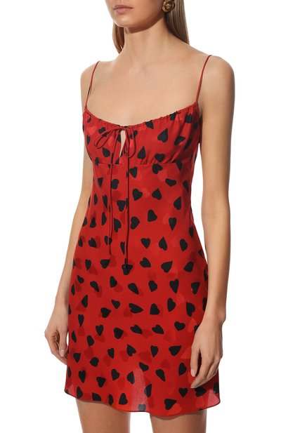 Шелковое платье SAINT LAURENT, арт. 666217/Y3E33, фото 3