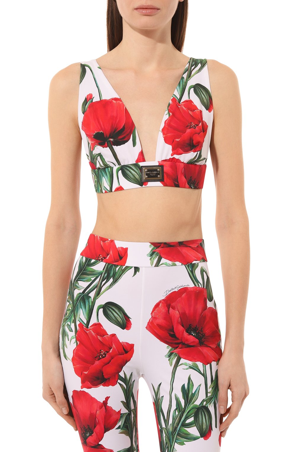 Топ DOLCE & GABBANA красного цвета по цене 49800 руб., арт. F761PT/FSG5Z, фото 3 Топ DOLCE & GABBANA, арт. F761PT/FSG5Z, фото 3
