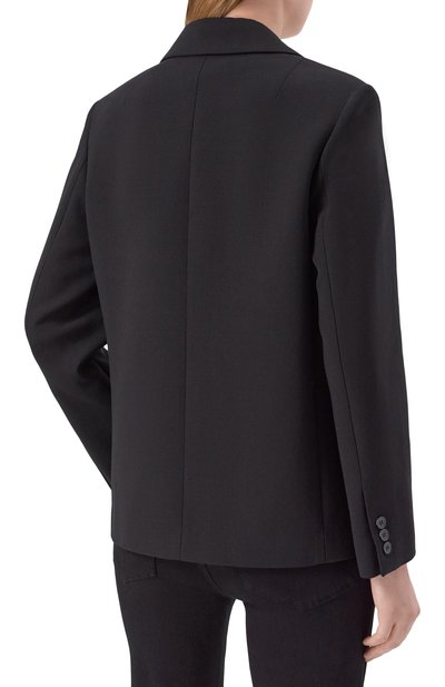 Жакет из шерсти и вискозы 12 STOREEZ черного цвета по цене 36000 руб., арт. 126463, фото 4 Жакет из шерсти и вискозы 12 STOREEZ, арт. 126463, фото 4