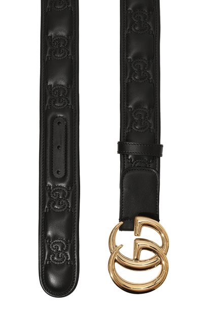 Кожаный ремень GUCCI черного цвета по цене 69100 руб., арт. 400593/UM8IG, фото 3 Кожаный ремень GUCCI, арт. 400593/UM8IG, фото 3