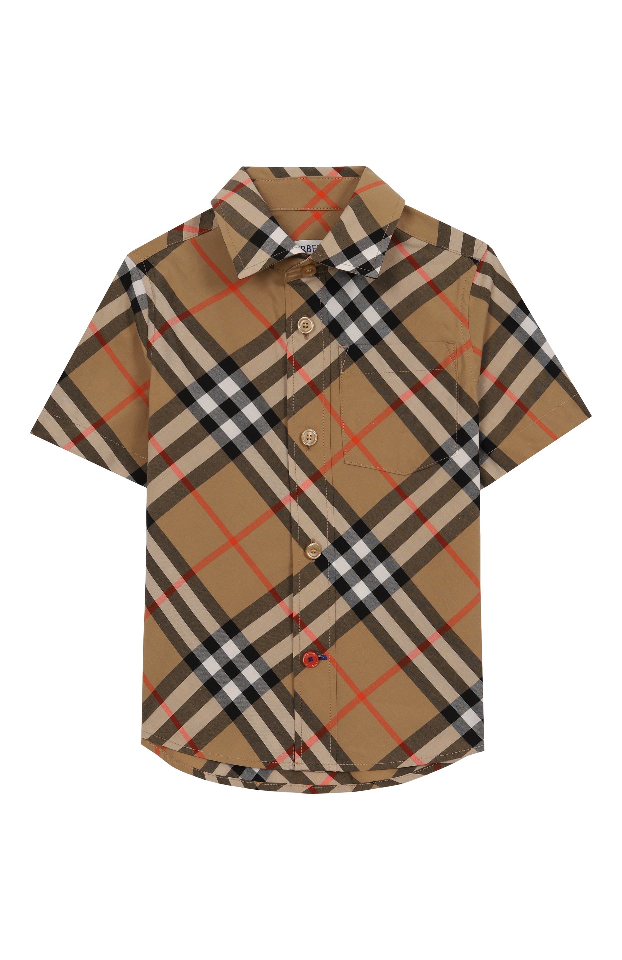 Хлопковая рубашка BURBERRY, арт. 8089029, фото 1