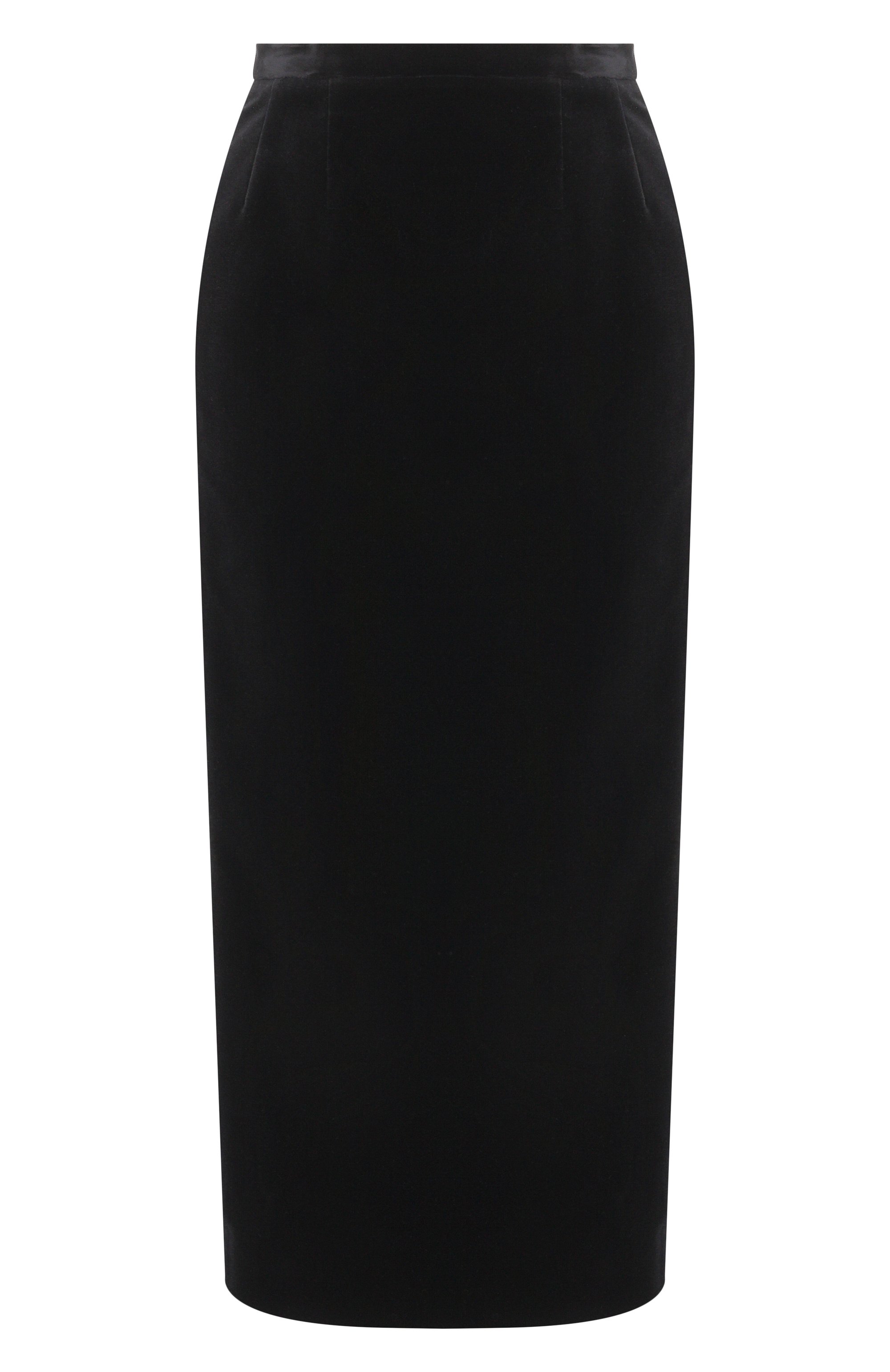 Бархатная юбка VIKA GAZINSKAYA черного цвета по цене 125520 руб., арт. SS26-18237, фото 1 Бархатная юбка VIKA GAZINSKAYA, арт. SS26-18237, фото 1