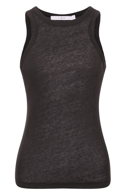 Льняная майка Iro WM19SAFRINA Чёрный WM19SAFRINA