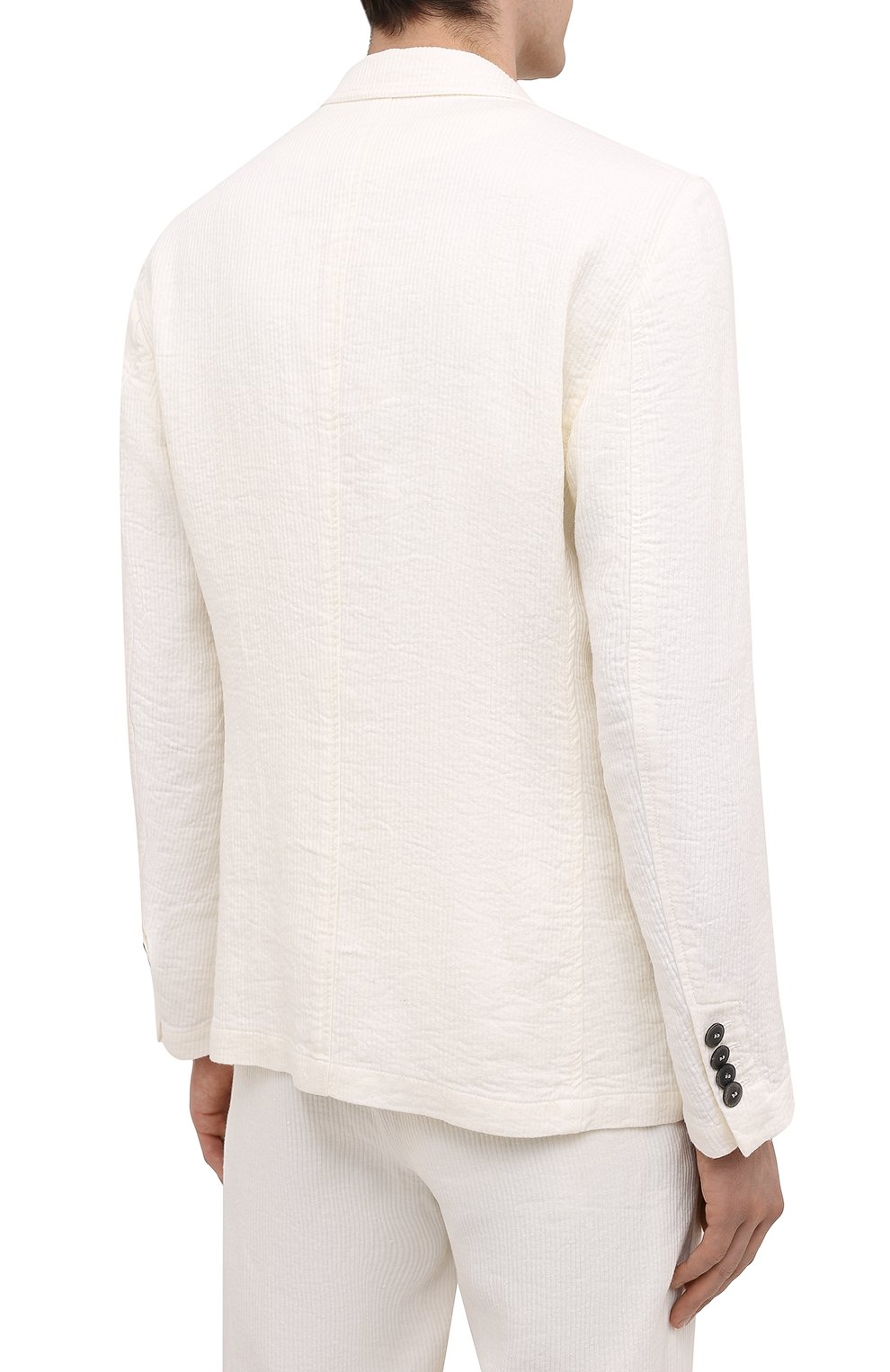 Льняной пиджак GIORGIO ARMANI, арт. 9SGGG076/T02P4, фото 4