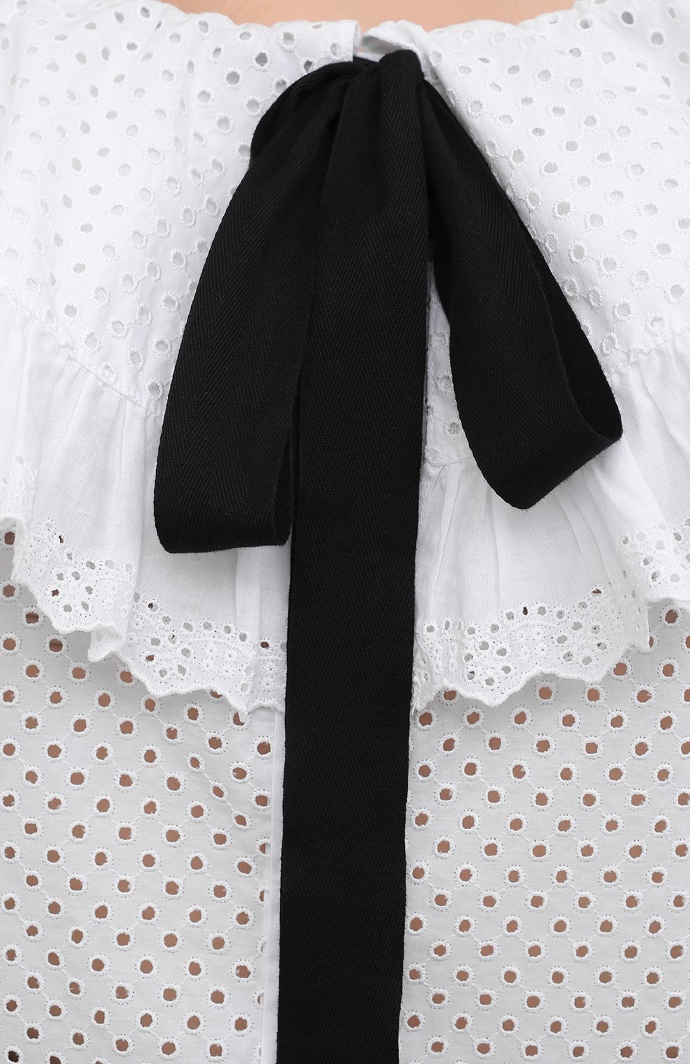 Хлопковая блузка PHILOSOPHY DI LORENZO SERAFINI белого цвета по цене 47450 руб., арт. A0211/2137, фото 5 Хлопковая блузка PHILOSOPHY DI LORENZO SERAFINI, арт. A0211/2137, фото 5