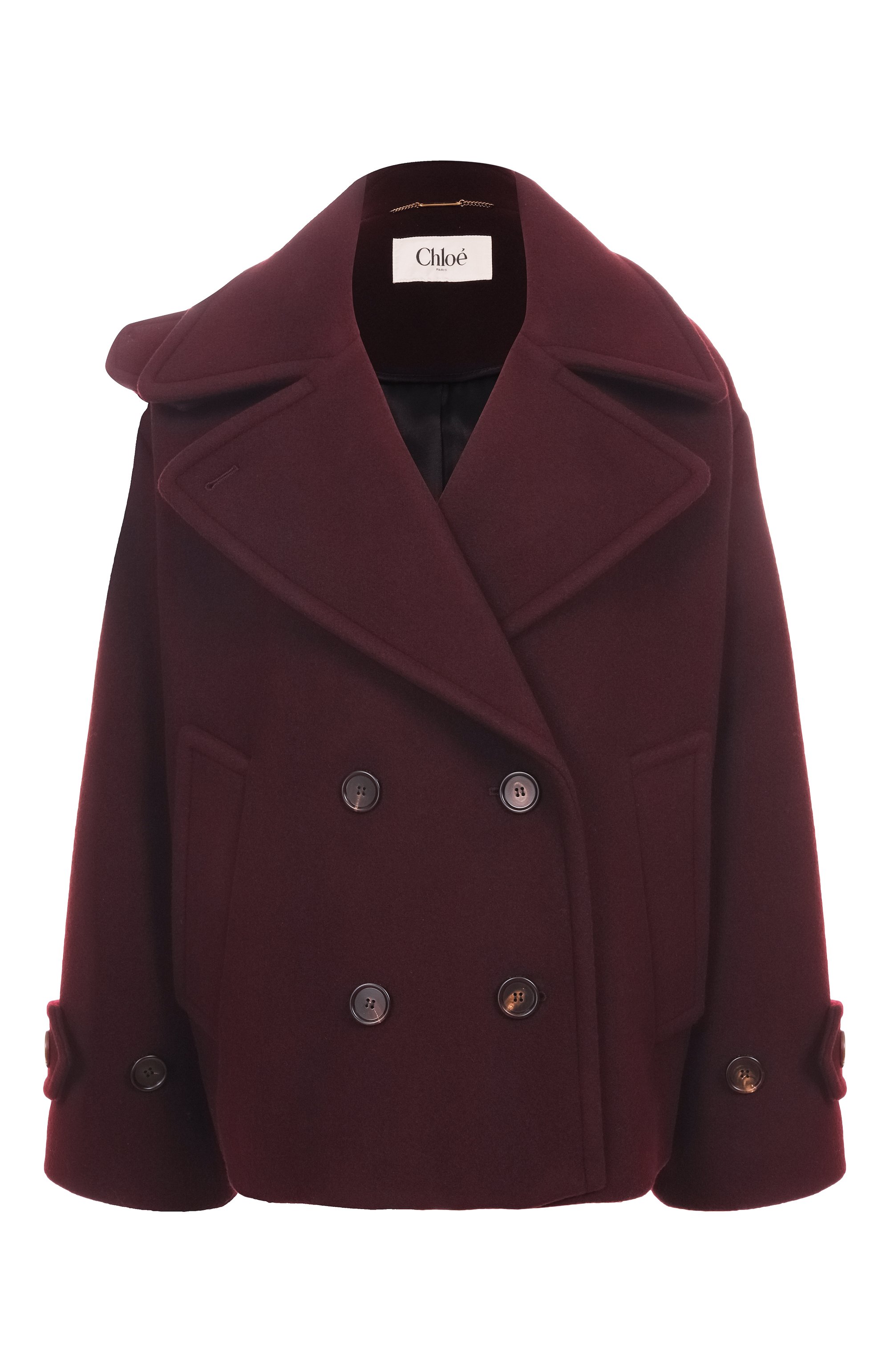 Шерстяное полупальто CHLOÉ, арт. CH25WMA96272, фото 1