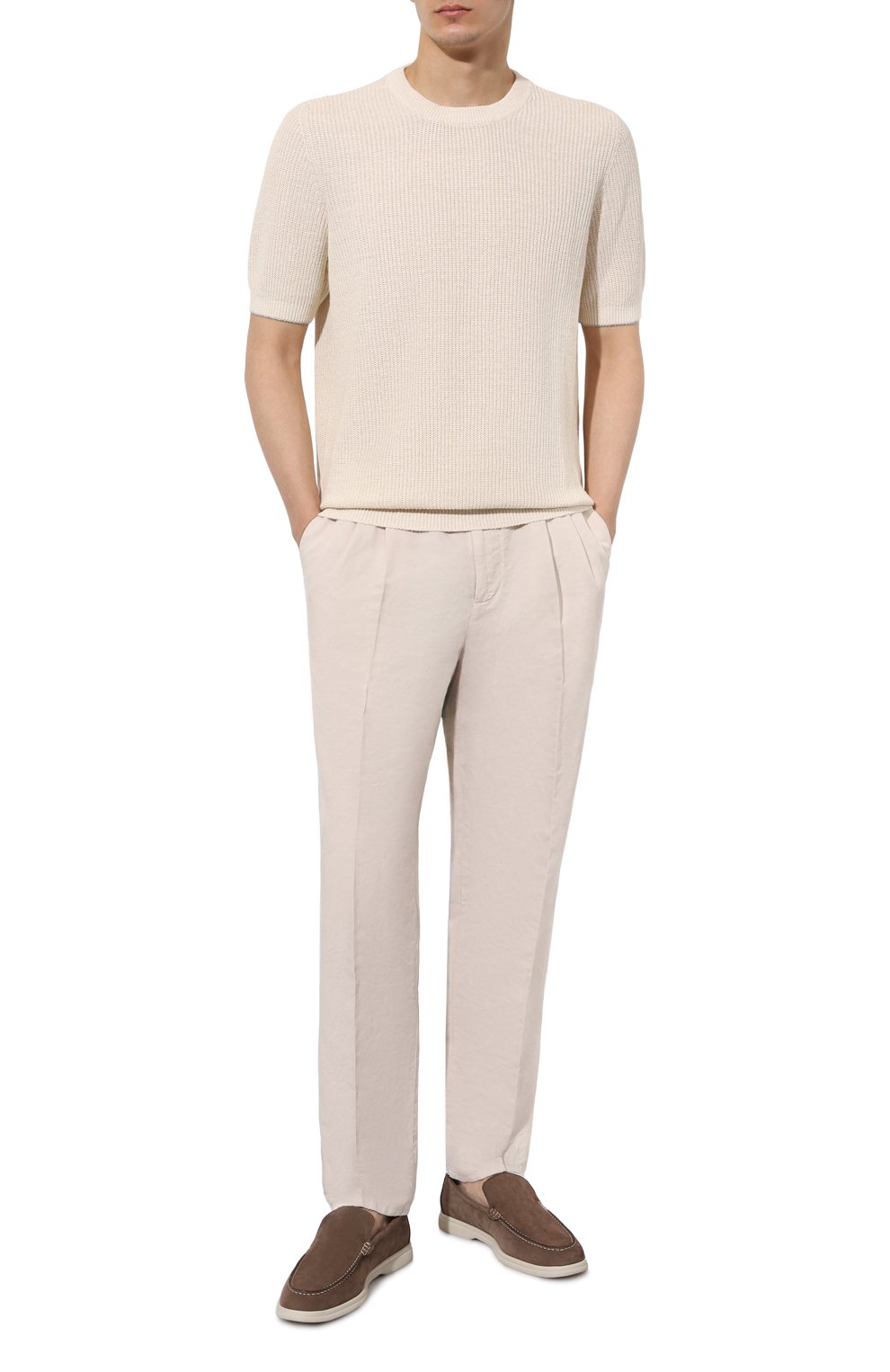 Джемпер изо льна и хлопка BRUNELLO CUCINELLI, арт. M2L70B2257, фото 2