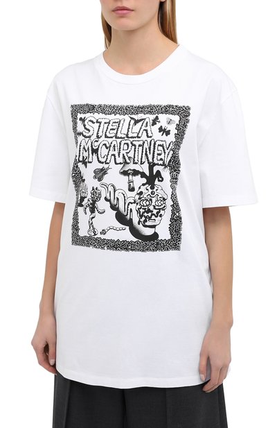 Хлопковая футболка STELLA MCCARTNEY, арт. 569294/SMP79, фото 3