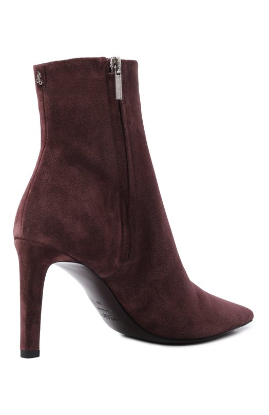 Замшевые ботильоны Frankie 85 Jimmy Choo FRANKIEAB85SVV Бордовый  FRANKIEAB85SVV Фото 5