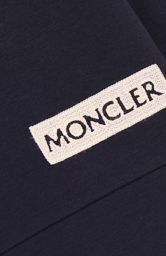 Детский хлопковый свитшот с оборками MONCLER ENFANT синего цвета, арт. D2-954-80673-50-80996/12-14A | Фото 3 (Рукава: Длинные; Статус проверки: Проверено; Материал внешний: Хлопок; Принт: Без принта; Девочки Кросс-КТ: Свитшот-одежда; Материал сплава: Проверено, Проставлено; Драгоценные камни: Проставлено)