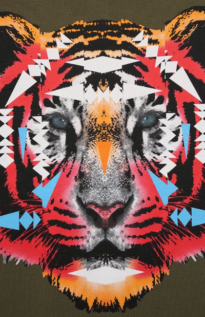 Хлопковая футболка MARCELO BURLON KIDS OF MILAN, арт. CBAA002F21JER012, фото 3